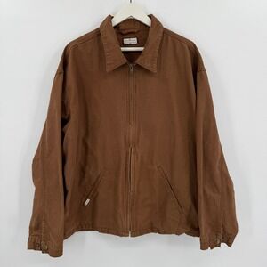 Fortress Products Jacket Men 2xl‎ Brown Unlined Workwear Brown Duck Canvas Chore
